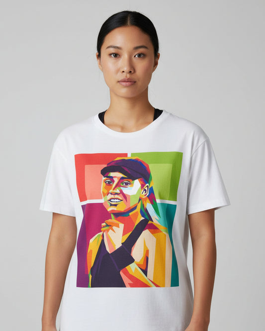 ELENA RYBAKINA 1 - Tennis (Basic Tee)