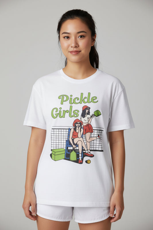 PICKLE GIRLS 1 - Pickleball (Basic Tee)