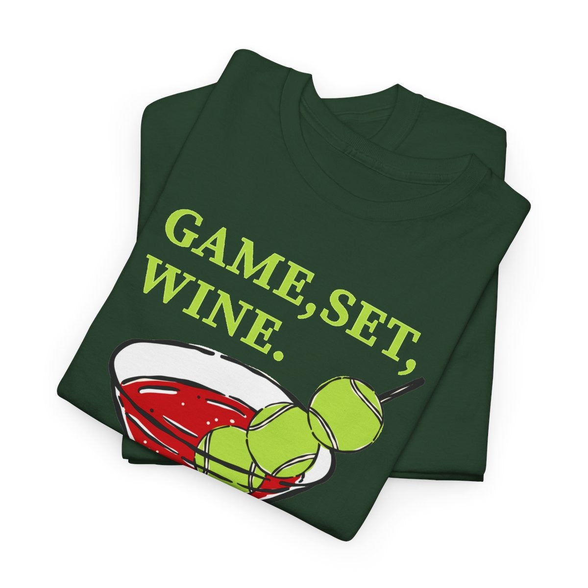 GAME, SET, WINE - Tennis (Basic Tee)