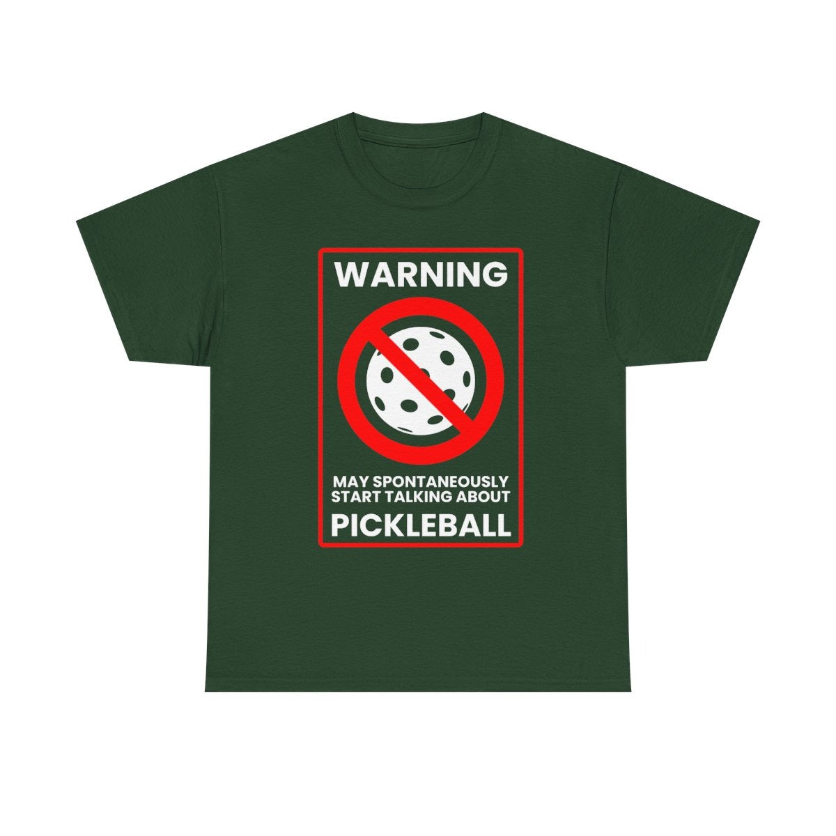 WARNING PICKLEBALL - Pickleball (Basic Tee)
