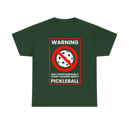 WARNING PICKLEBALL - Pickleball (Basic Tee)