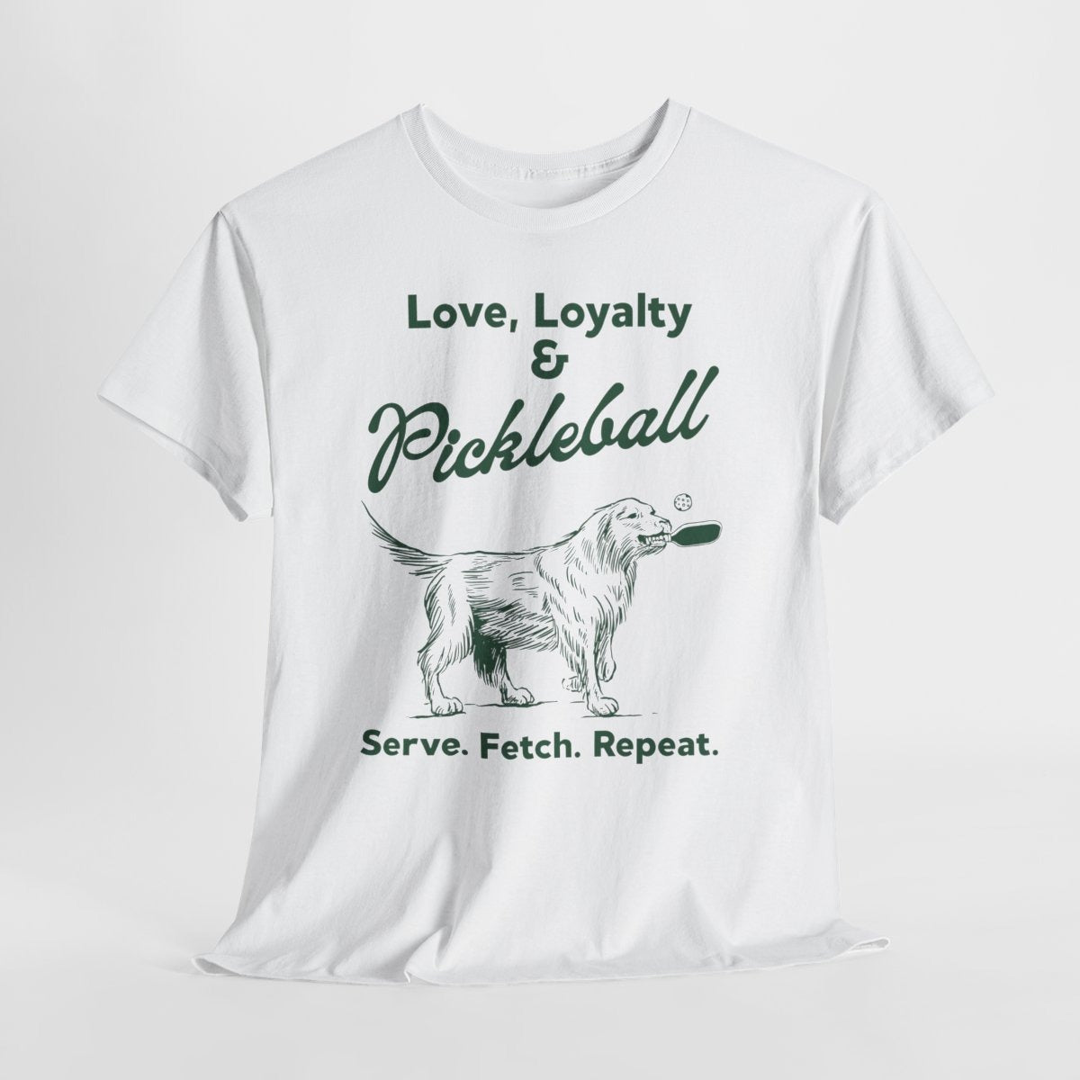 PADDLE & PAWS - Pickleball (Basic Tee)