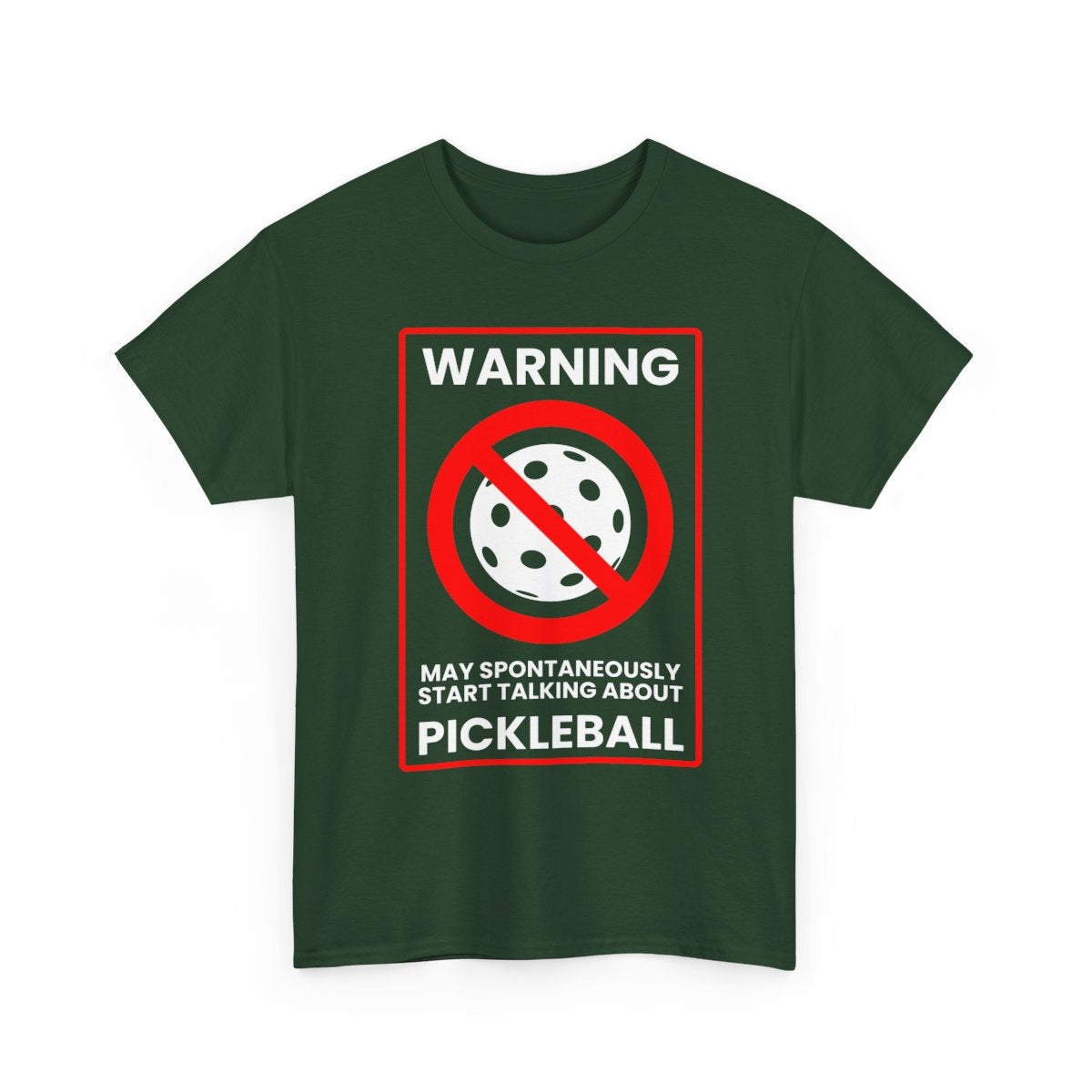 WARNING PICKLEBALL - Pickleball (Basic Tee)