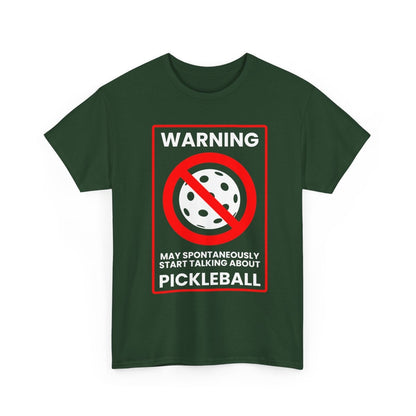 WARNING PICKLEBALL - Pickleball (Basic Tee)