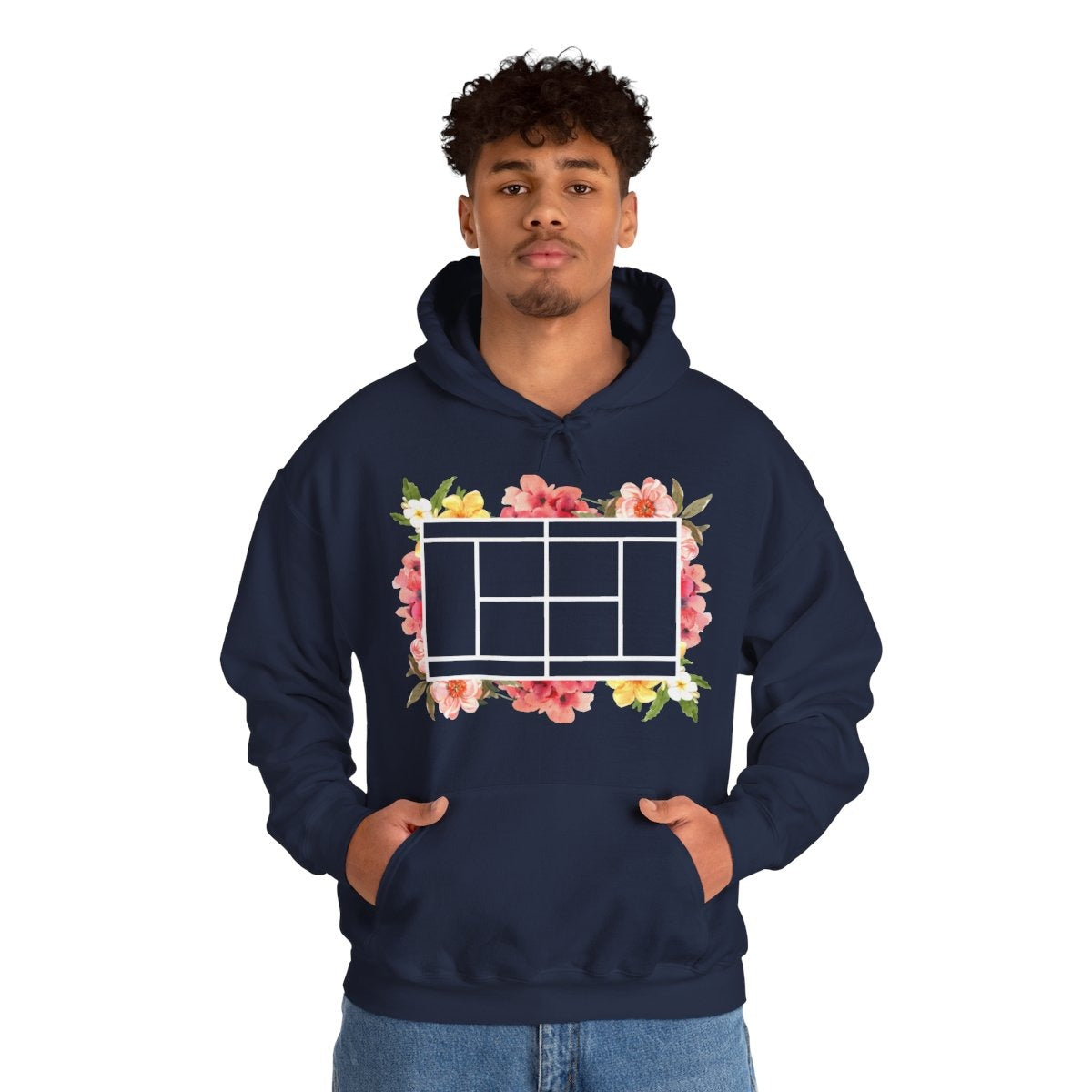 TENNIS FLORAL 1 - Tennis (Hoodie)