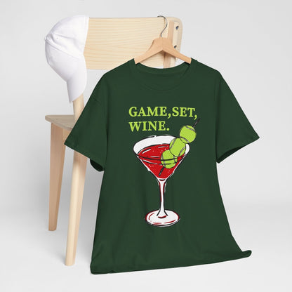 GAME, SET, WINE - Tennis (Basic Tee)