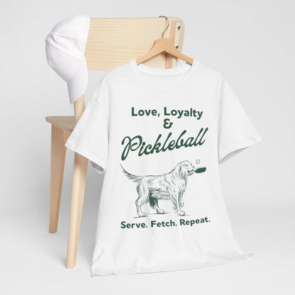 PADDLE & PAWS - Pickleball (Basic Tee)