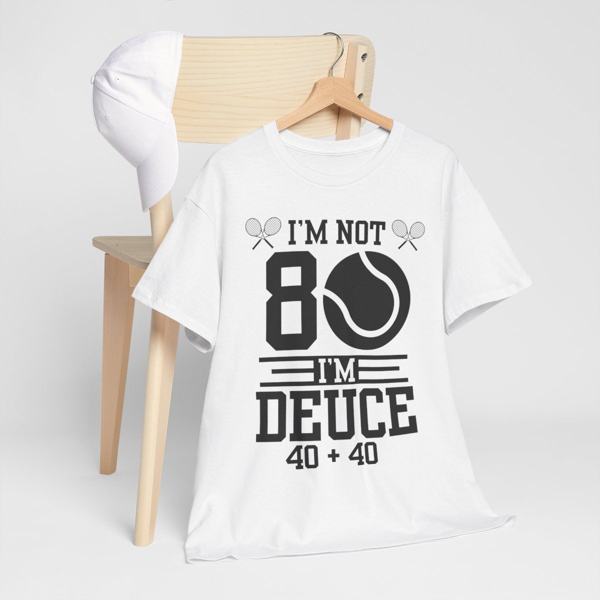 80 YEAR OLD TENNIS PLAYER - Tennis Basic Tee