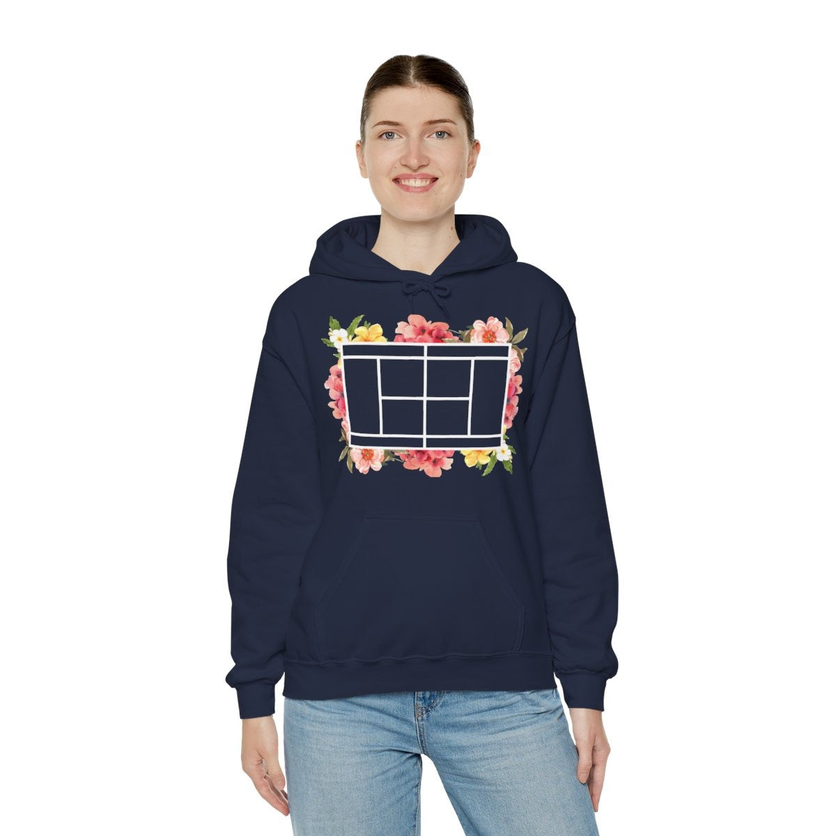 TENNIS FLORAL 1 - Tennis (Hoodie)