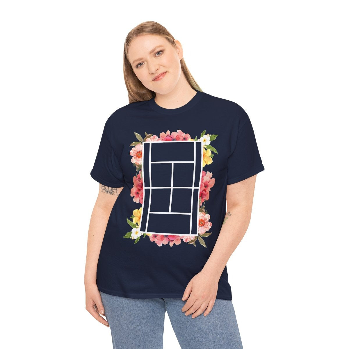 TENNIS FLORAL 1 - Tennis (Basic Tee)