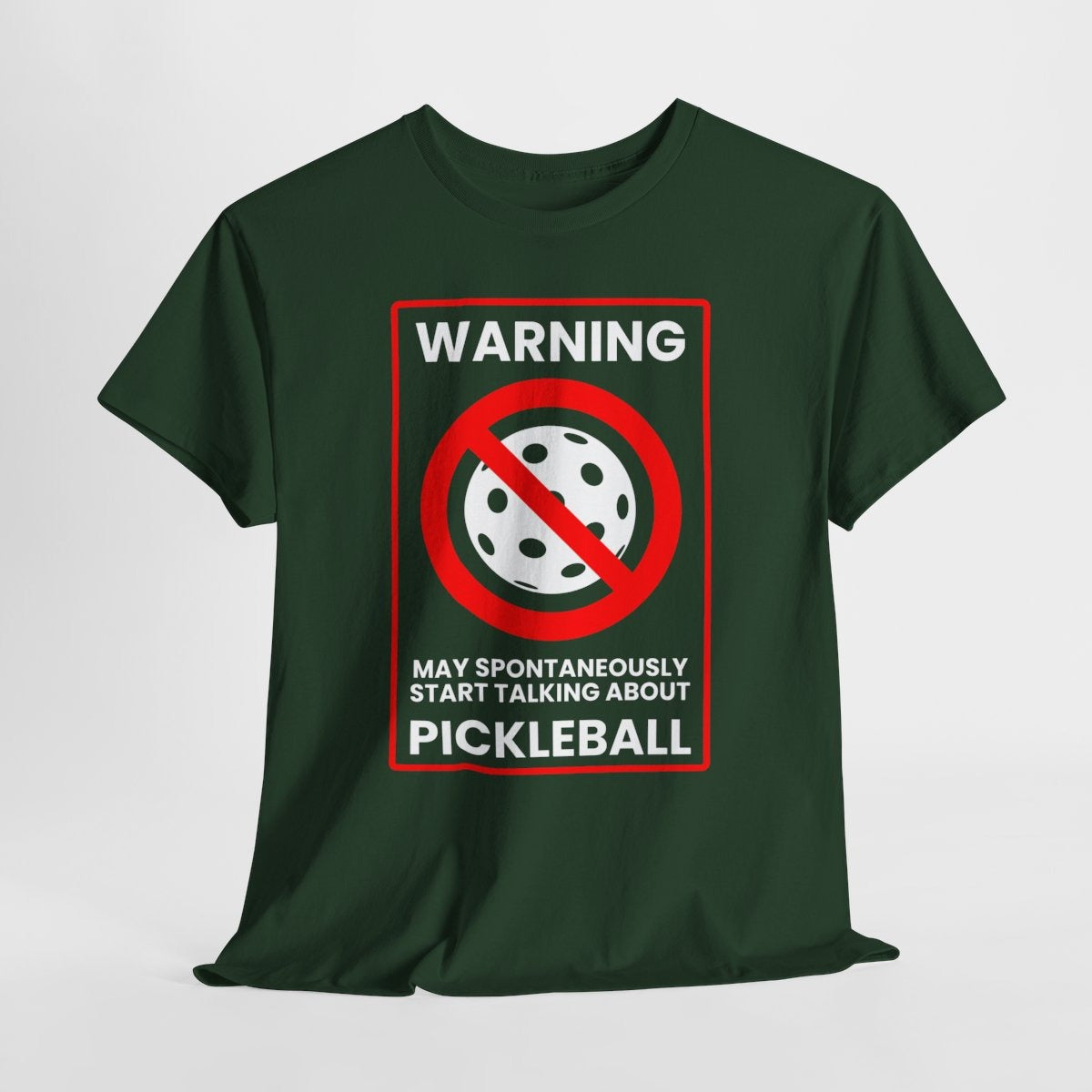 WARNING PICKLEBALL - Pickleball (Basic Tee)