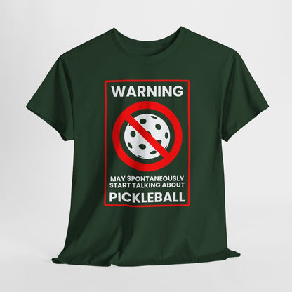 WARNING PICKLEBALL - Pickleball (Basic Tee)