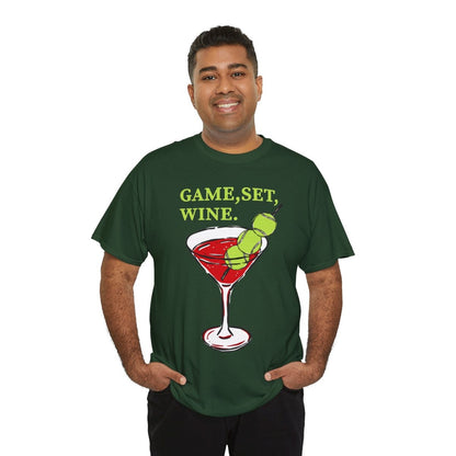 GAME, SET, WINE - Tennis (Basic Tee)