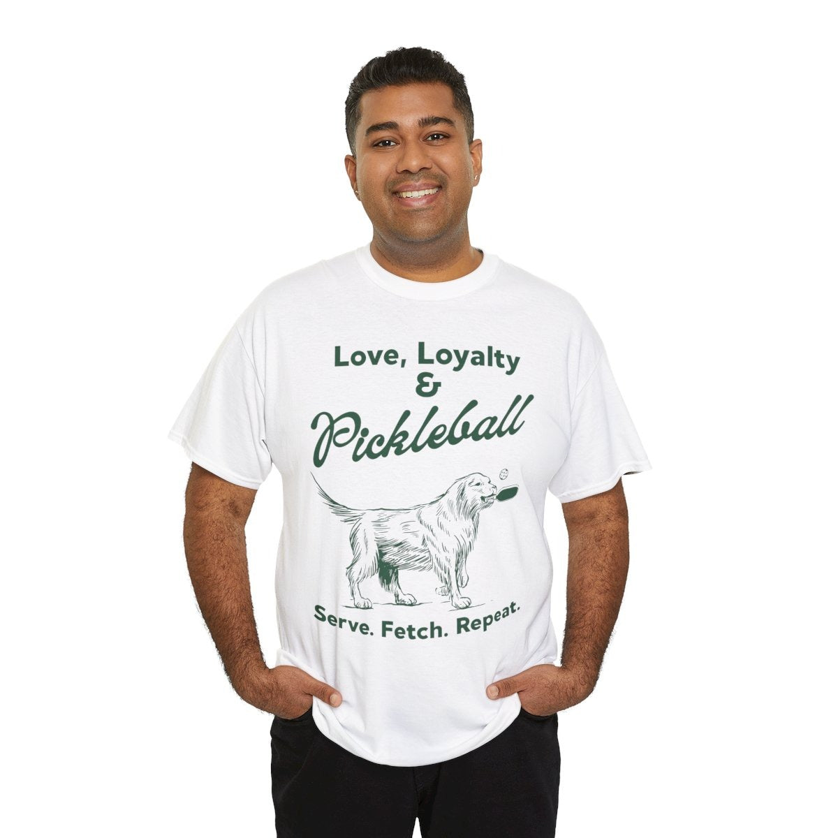 PADDLE & PAWS - Pickleball (Basic Tee)
