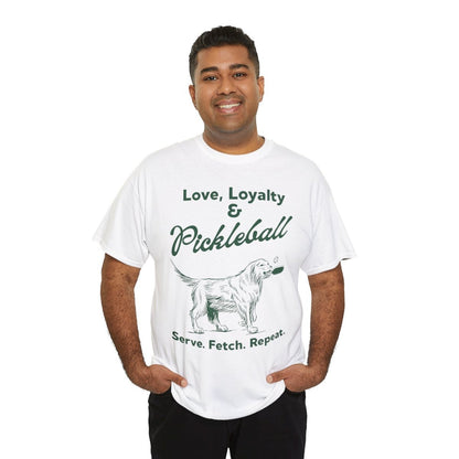 PADDLE & PAWS - Pickleball (Basic Tee)