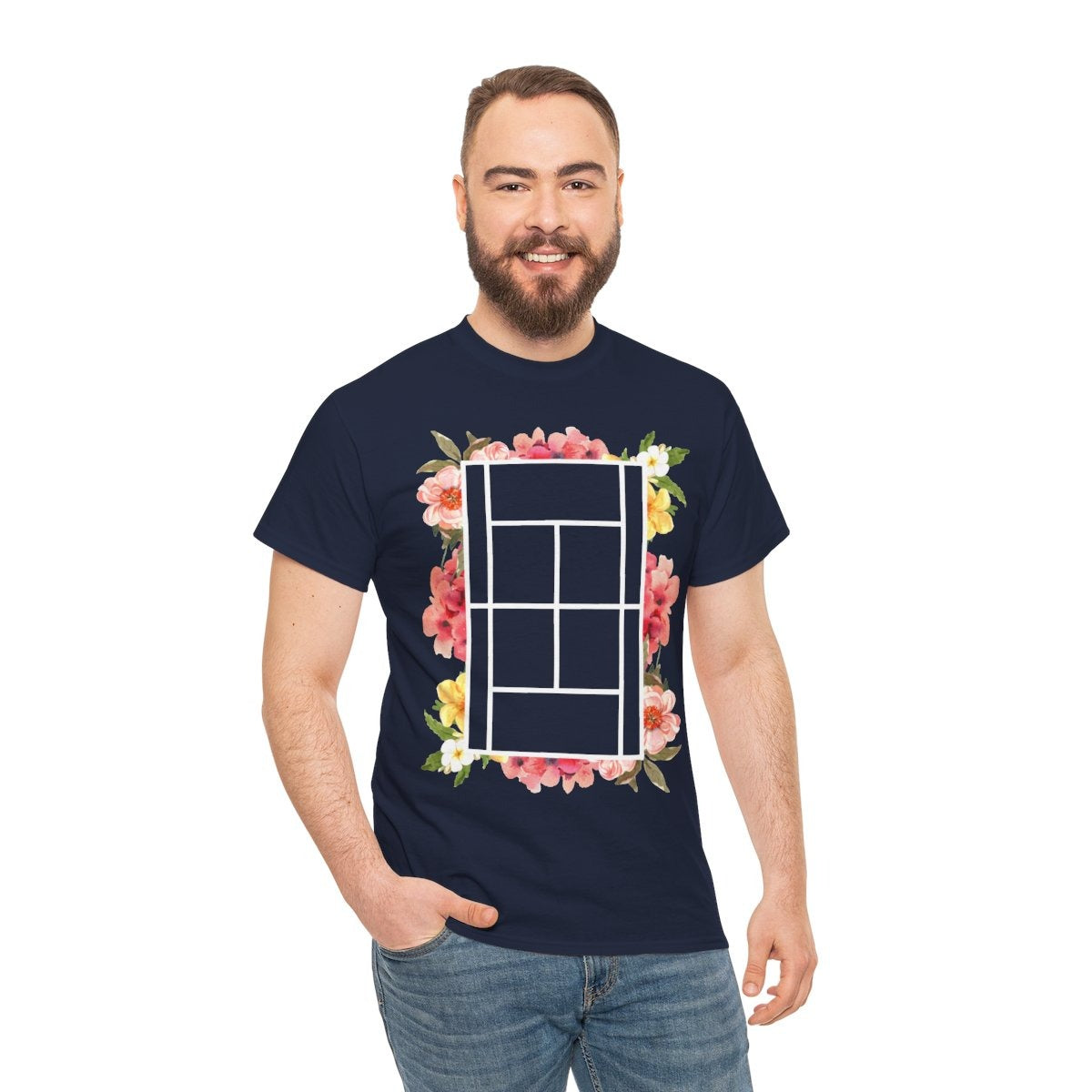 TENNIS FLORAL 1 - Tennis (Basic Tee)