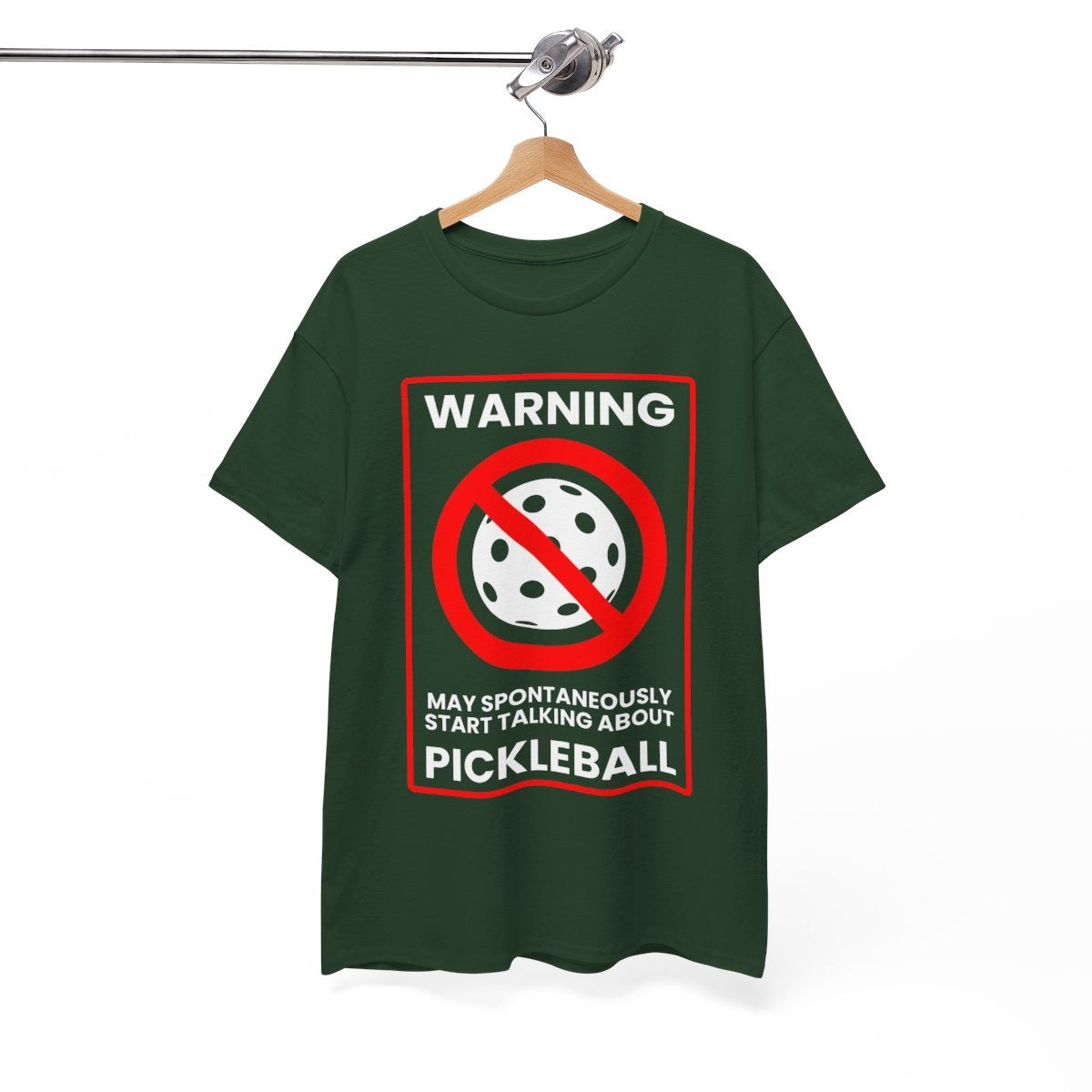 WARNING PICKLEBALL - Pickleball (Basic Tee)