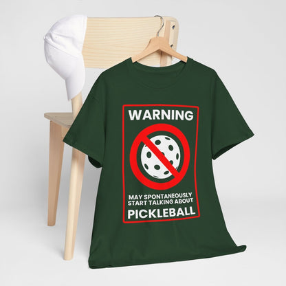 WARNING PICKLEBALL - Pickleball (Basic Tee)