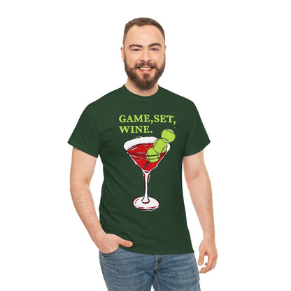 GAME, SET, WINE - Tennis (Basic Tee)