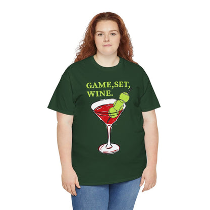 GAME, SET, WINE - Tennis (Basic Tee)