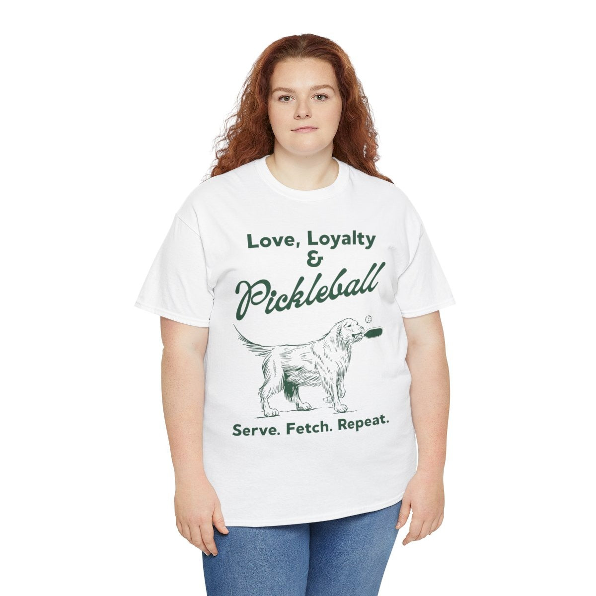 PADDLE & PAWS - Pickleball (Basic Tee)
