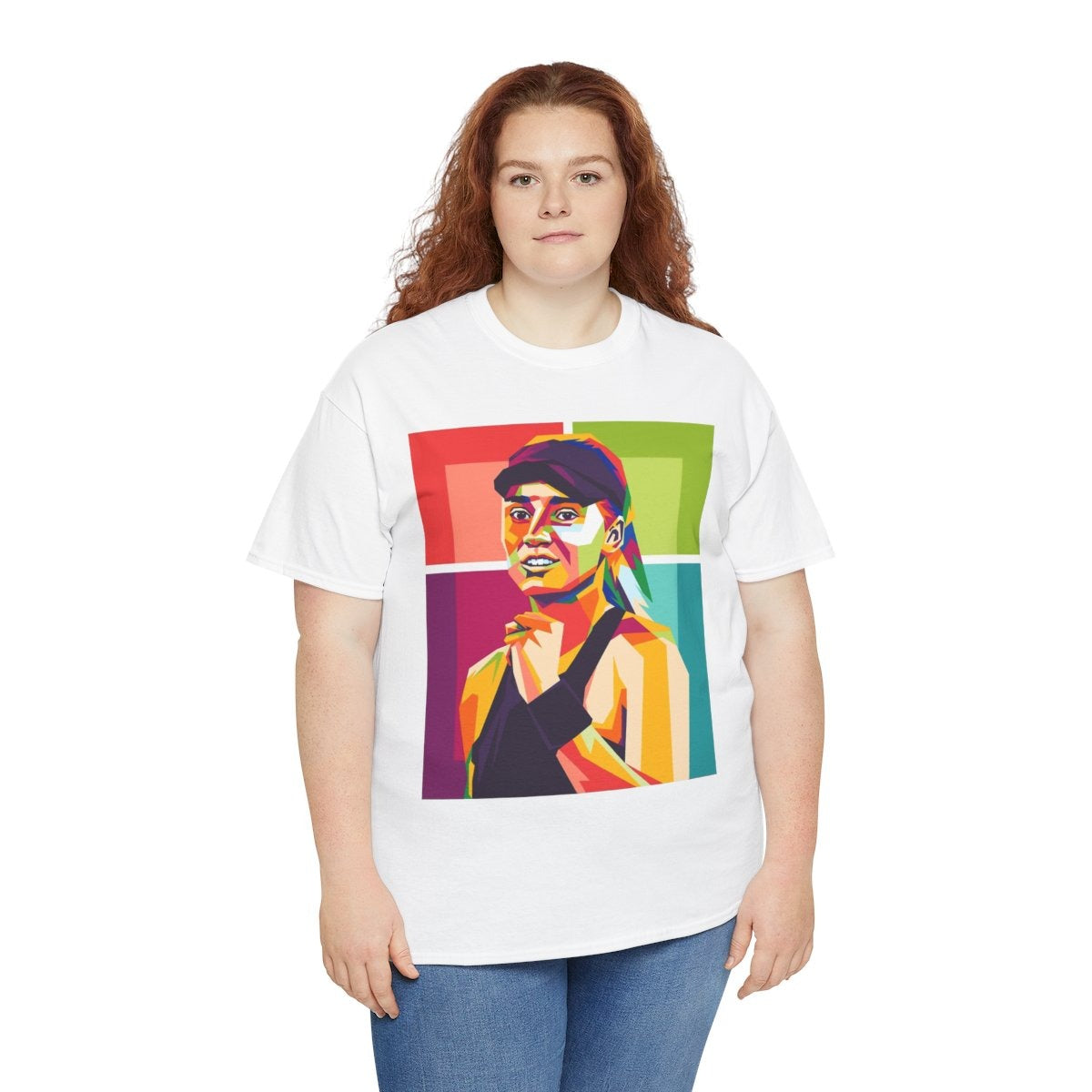 ELENA RYBAKINA 1 - Tennis (Basic Tee)