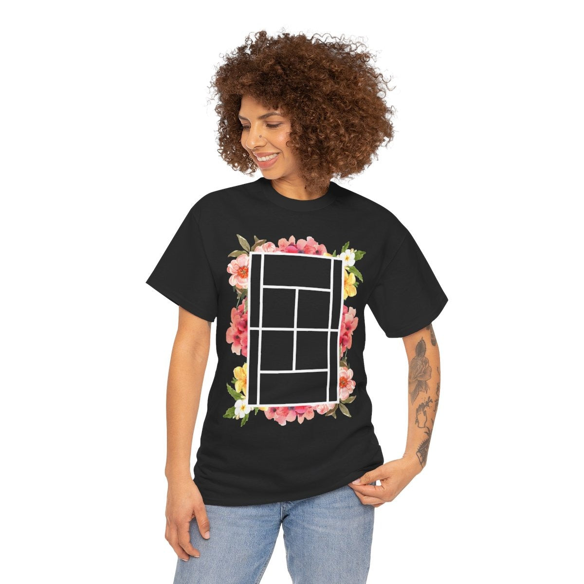 TENNIS FLORAL 1 - Tennis (Basic Tee)