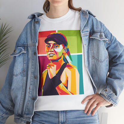 ELENA RYBAKINA 1 - Tennis (Basic Tee)