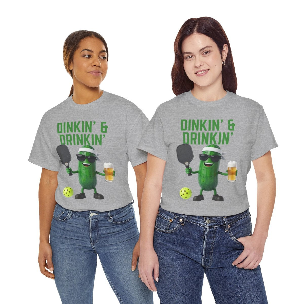 DINKIN' & DRINKIN'- Pickleball (Basic Tee)