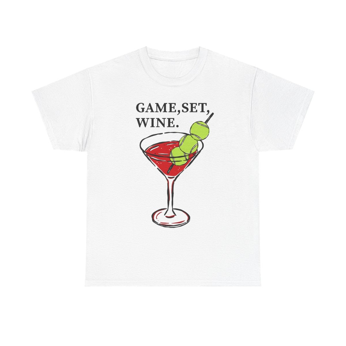 GAME, SET, WINE - Tennis (Basic Tee)