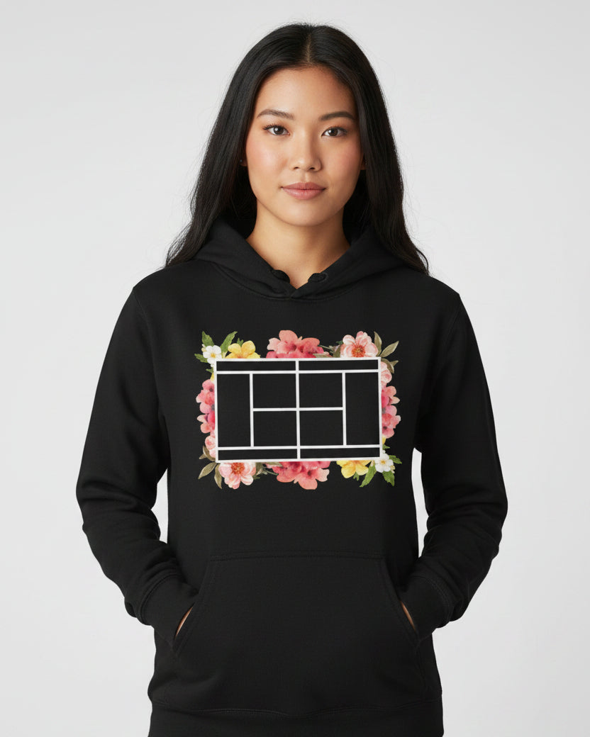 TENNIS FLORAL 1 - Tennis (Hoodie)