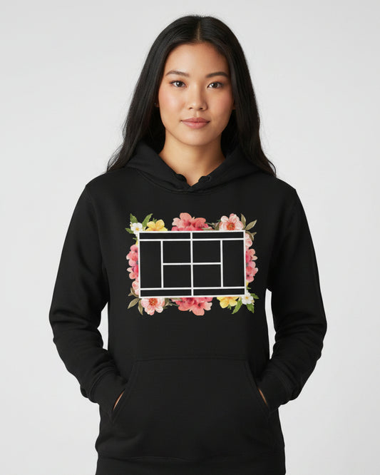 TENNIS FLORAL 1 - Tennis (Hoodie)