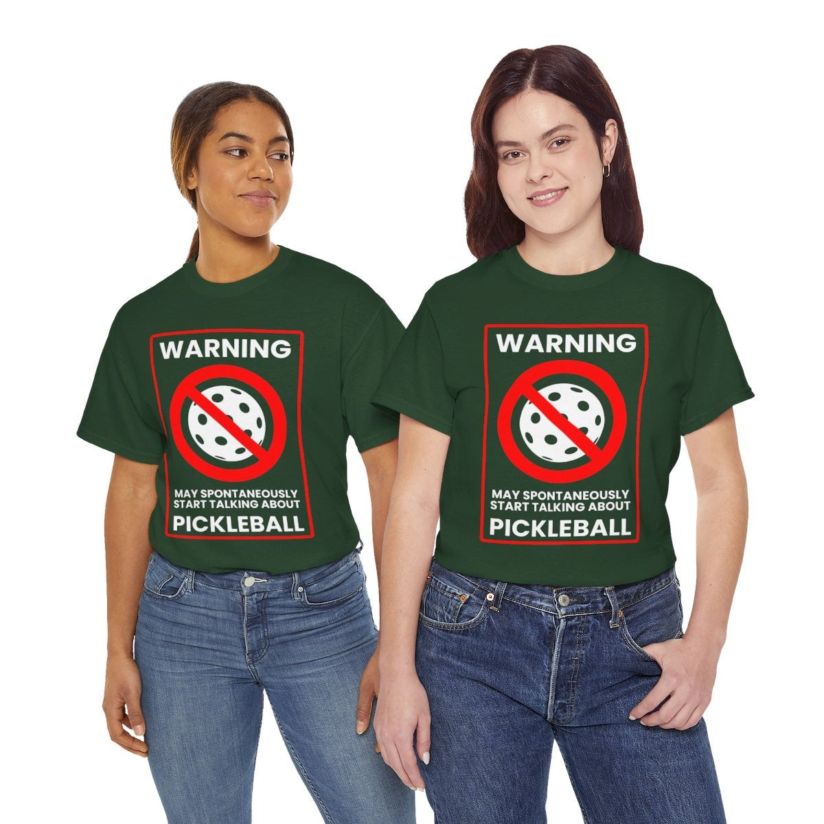 WARNING PICKLEBALL - Pickleball (Basic Tee)