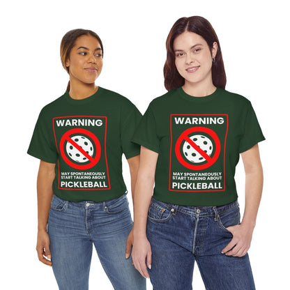 WARNING PICKLEBALL - Pickleball (Basic Tee)