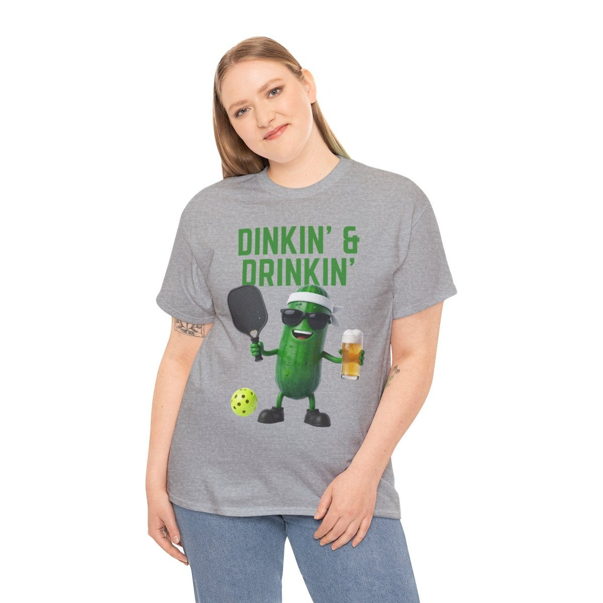 DINKIN' & DRINKIN'- Pickleball (Basic Tee)