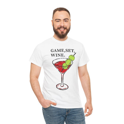 GAME, SET, WINE - Tennis (Basic Tee)