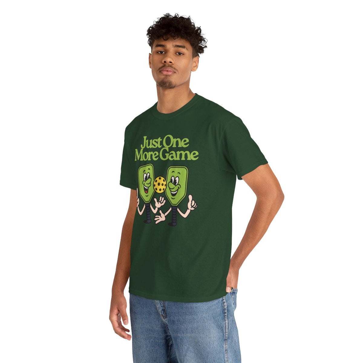 JUST ONE MORE GAME - Pickleball (Basic Tee)