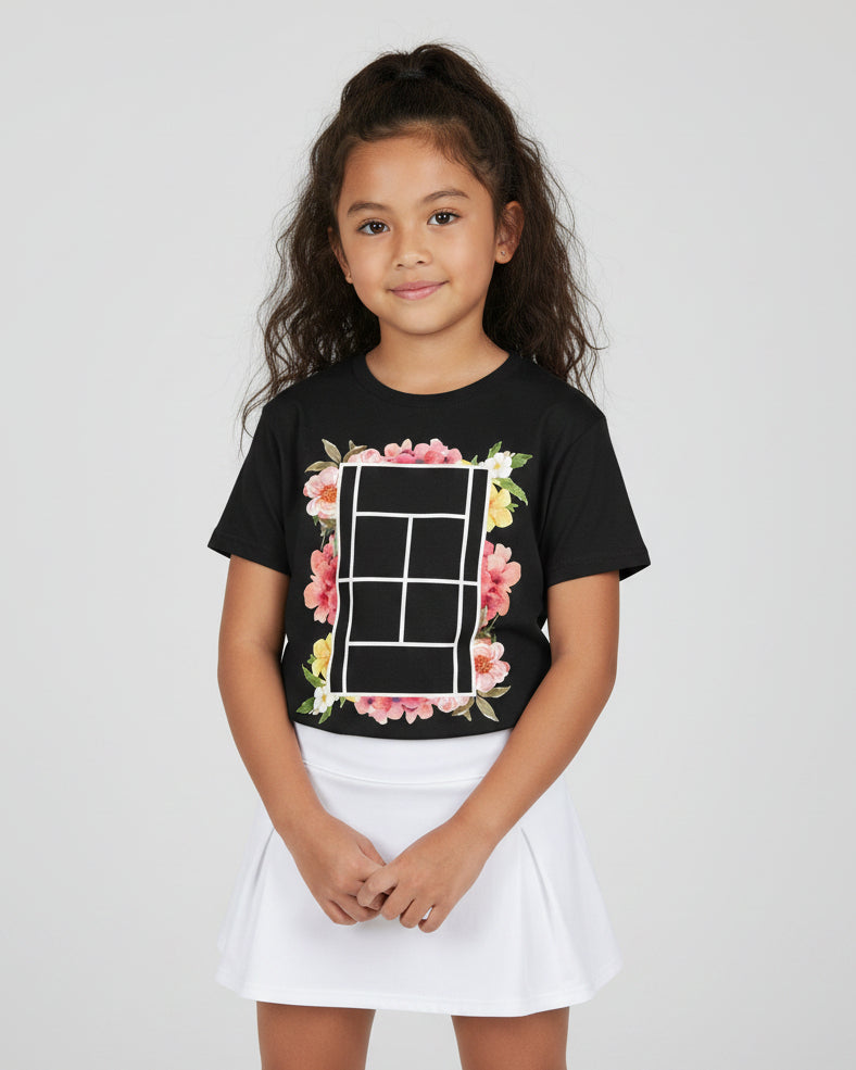 TENNIS FLORAL 1 - Tennis (Kids Tee)
