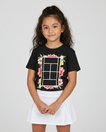TENNIS FLORAL 1 - Tennis (Kids Tee)