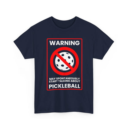 WARNING PICKLEBALL - Pickleball (Basic Tee)