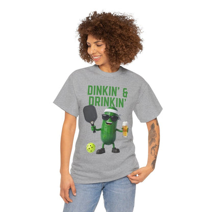 DINKIN' & DRINKIN'- Pickleball (Basic Tee)