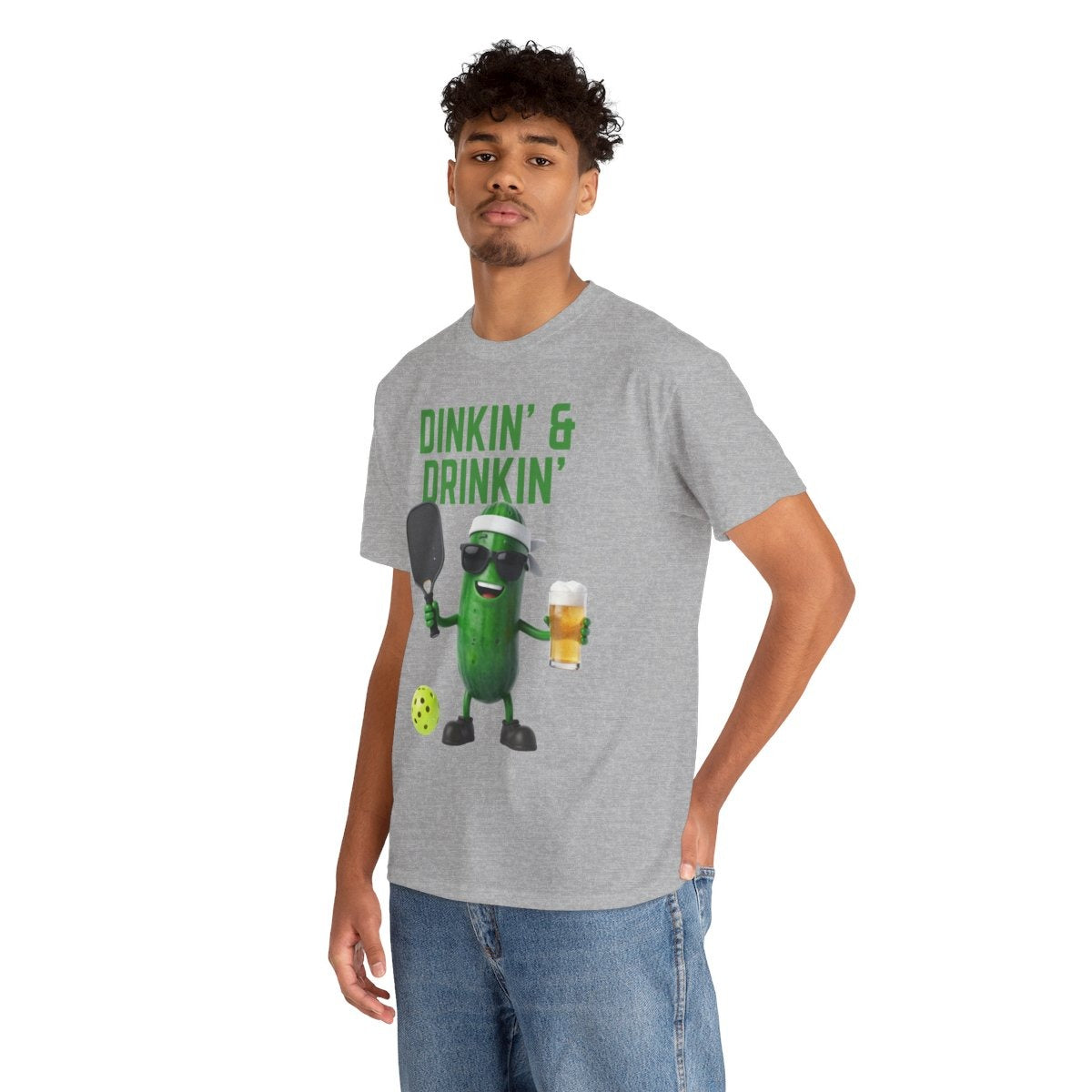 DINKIN' & DRINKIN'- Pickleball (Basic Tee)