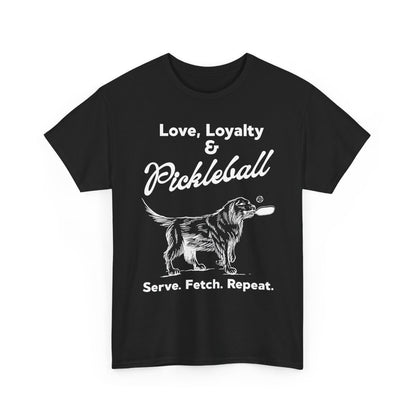 PADDLE & PAWS - Pickleball (Basic Tee)