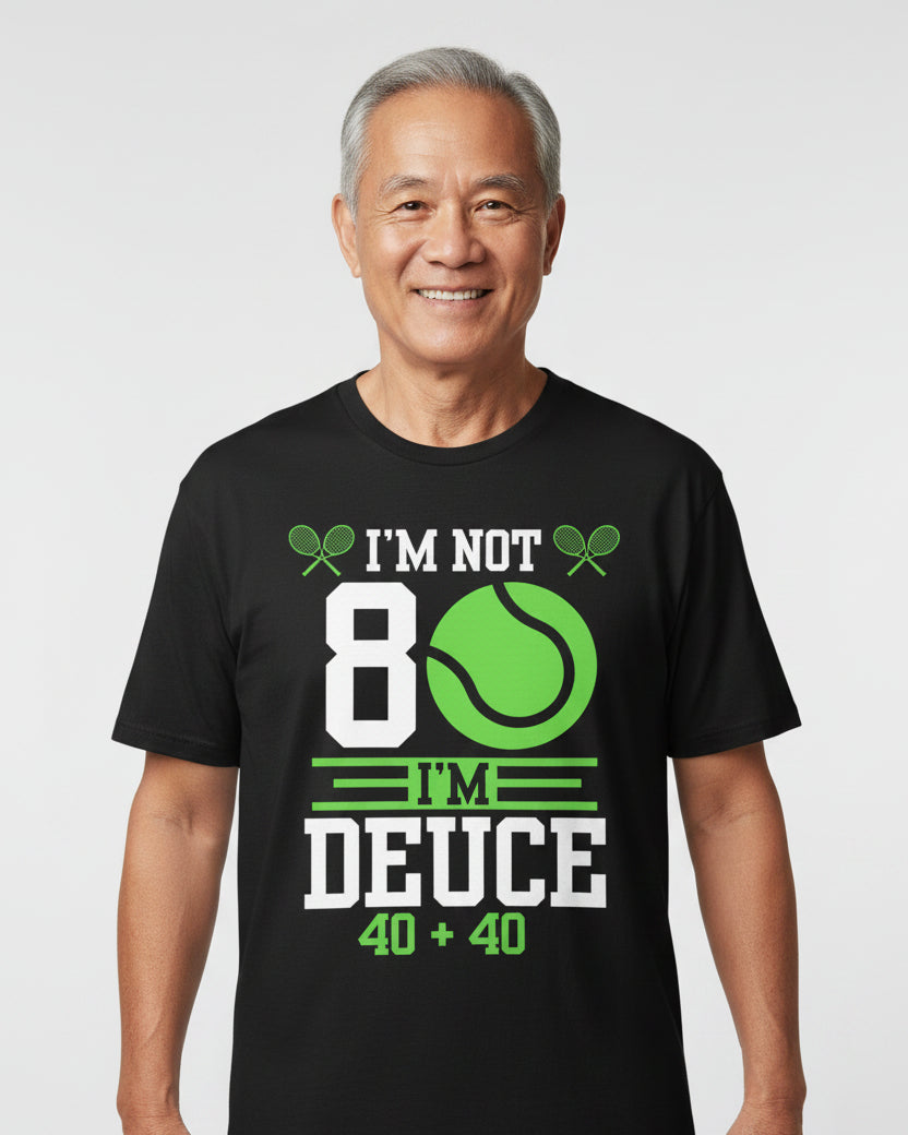 80 YEAR OLD TENNIS PLAYER - Tennis Basic Tee
