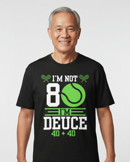 80 YEAR OLD TENNIS PLAYER - Tennis Basic Tee