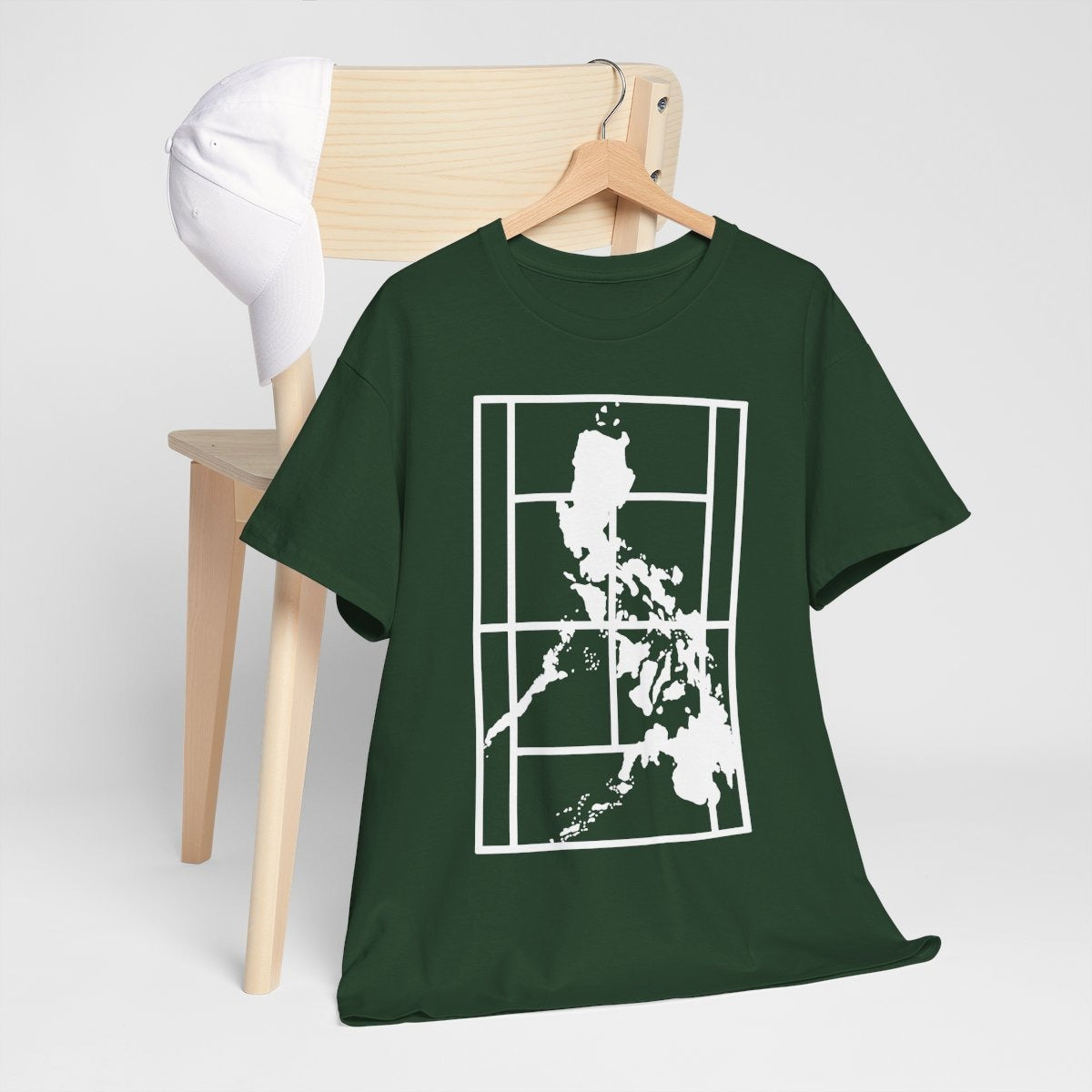 PHILIPPINE MAP - Tennis (Basic Tee)