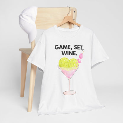 GAME SET WINE - Pickleball (Basic Tee)