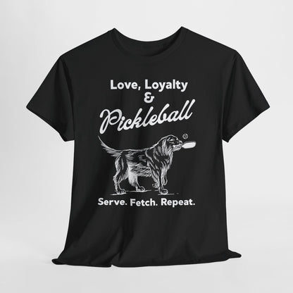 PADDLE & PAWS - Pickleball (Basic Tee)