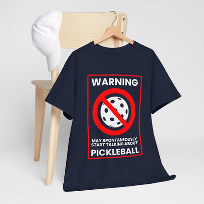WARNING PICKLEBALL - Pickleball (Basic Tee)