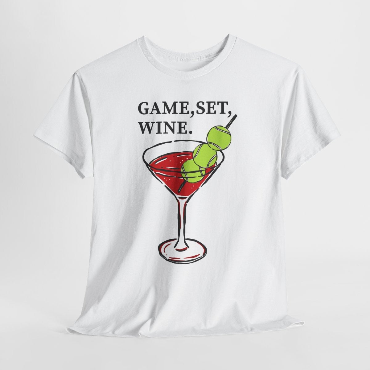 GAME, SET, WINE - Tennis (Basic Tee)